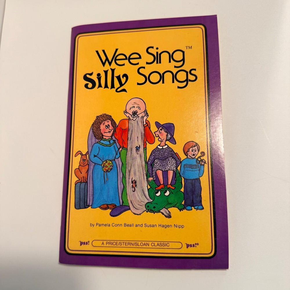 Price Stern Sloan Wee Sing Silly Songs Kids OS Purple Vintage 1982 Songbook